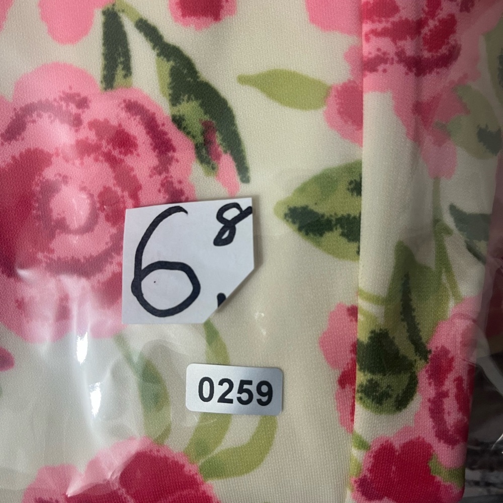 Zara Strapless Floral Pink and Green Dress Size Small - Picture 16 of 16